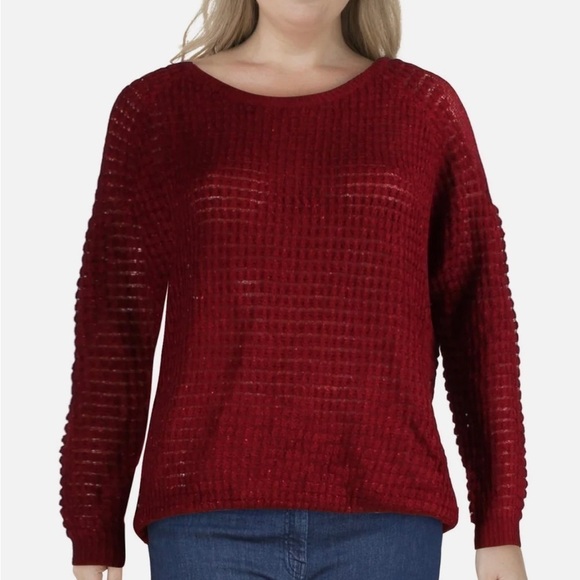 Nancy Yang Knit Glitter Pullover Sweater - Picture 1 of 11